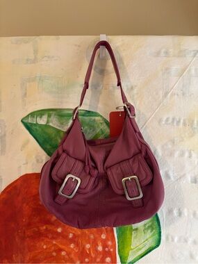 y2k Women's Pink Leather Hobo Shoulder Bag